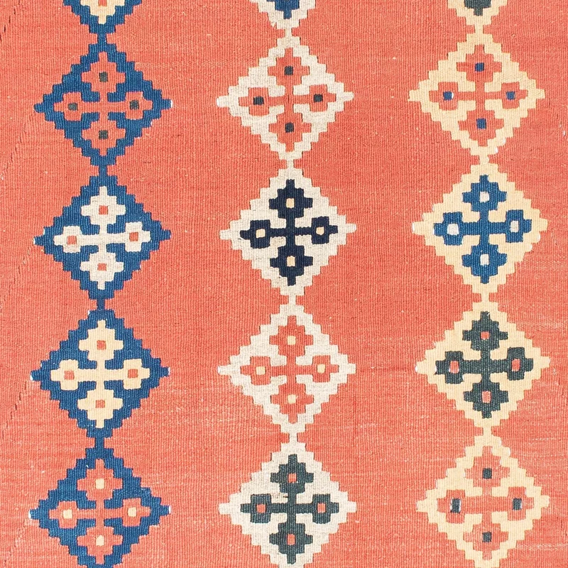 Kelim Teppich - Oriental 135 x 193 cm - orange