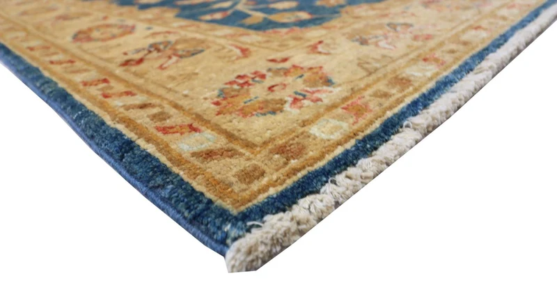 Ziegler Teppich 80 x 120 cm - seeblau