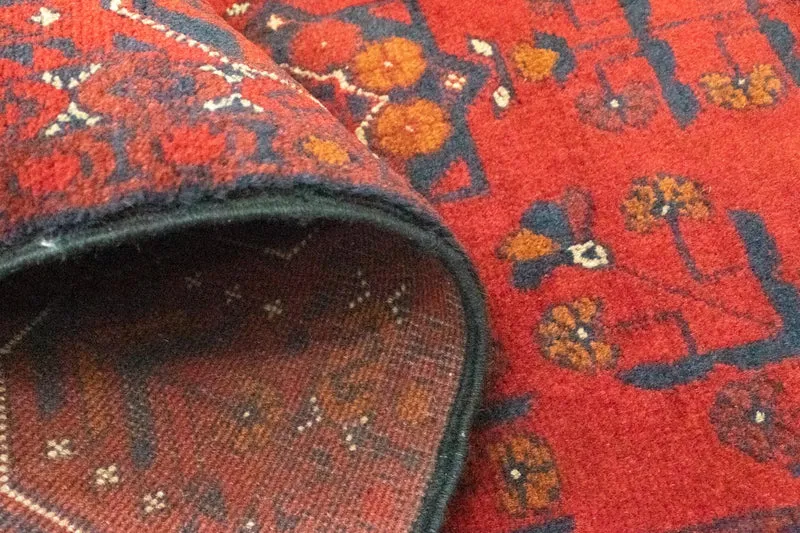 Afghan Teppich - Kunduz 80 x 294 cm - rot