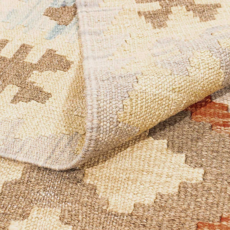 Kelim Teppich - Splash 198 x 285 cm - beige