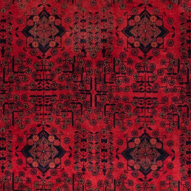 Afghan Teppich - Kunduz 130 x 200 cm - rot