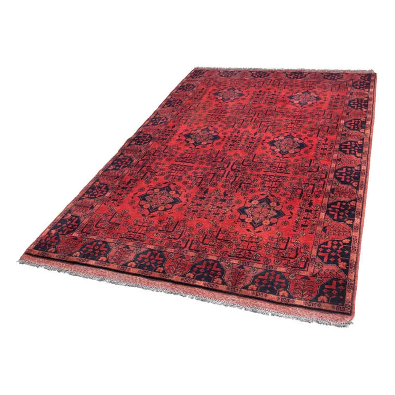 Afghan Teppich - Kunduz 130 x 200 cm - rot