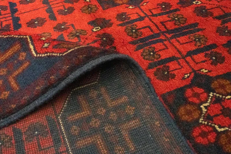 Afghan Teppich - Kunduz 121 x 191 cm - dunkelblau