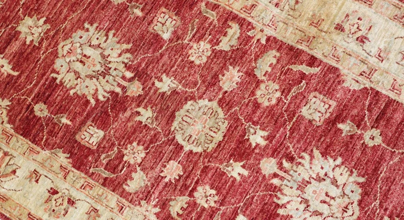 Ziegler Teppich 85 x 150 cm - rot