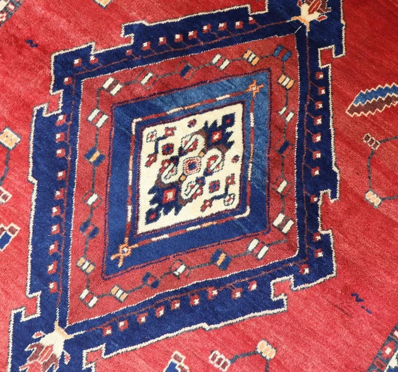 Perserteppich - Nomadic 154 x 212 cm - rot