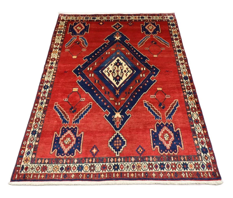 Perserteppich - Nomadic 154 x 212 cm - rot