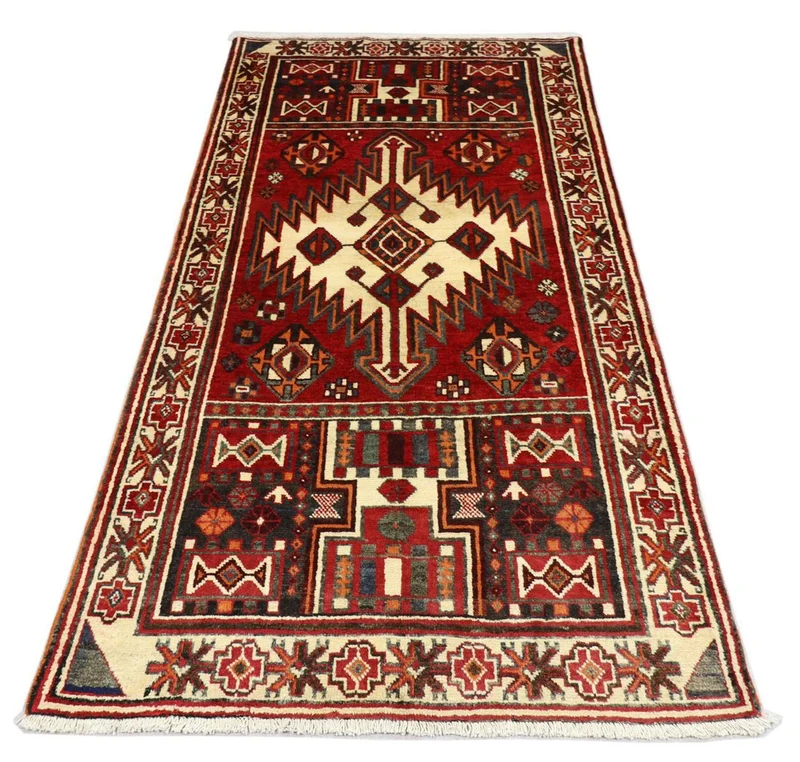 Perserteppich - Nomadic 135 x 245 cm - rot