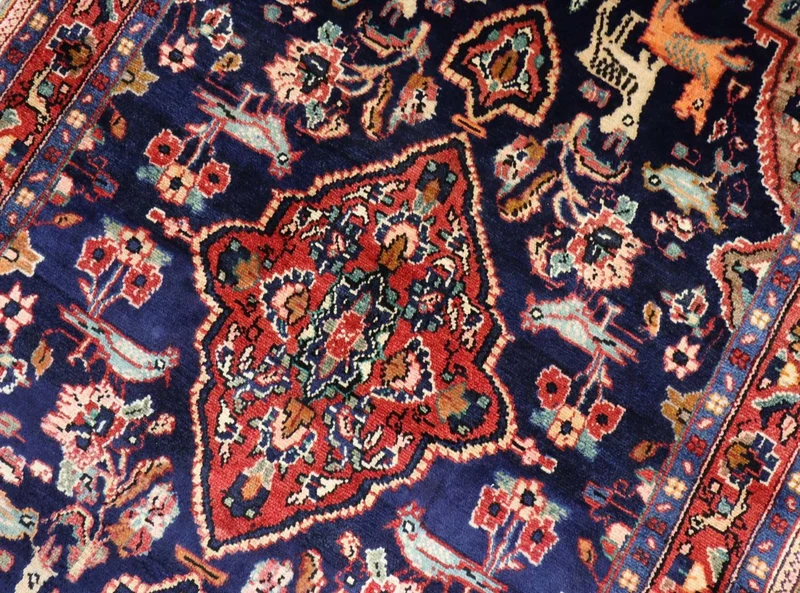 Perserteppich - Nomadic 127 x 237 cm - dunkelblau
