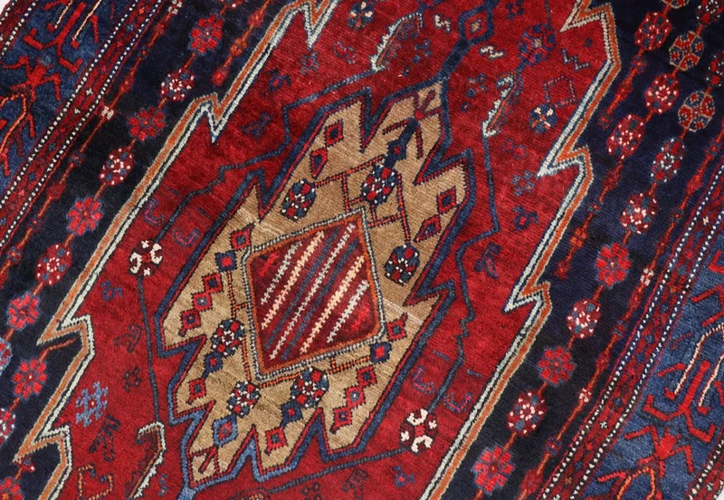 Gabbeh Teppich - Loribaft Perser 133 x 243 cm - rot
