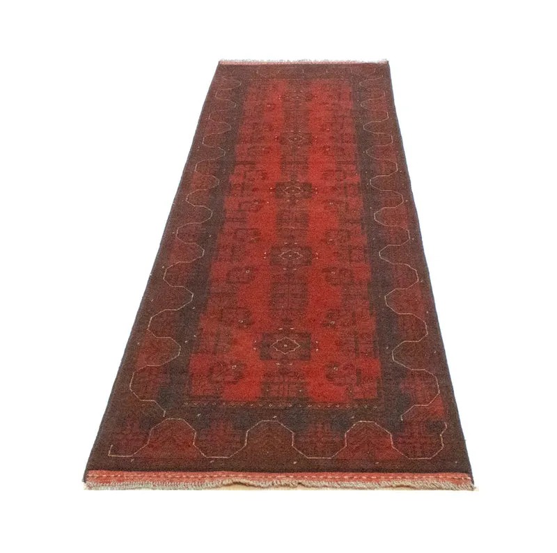 Afghan Teppich - Kunduz 77 x 289 cm - rot