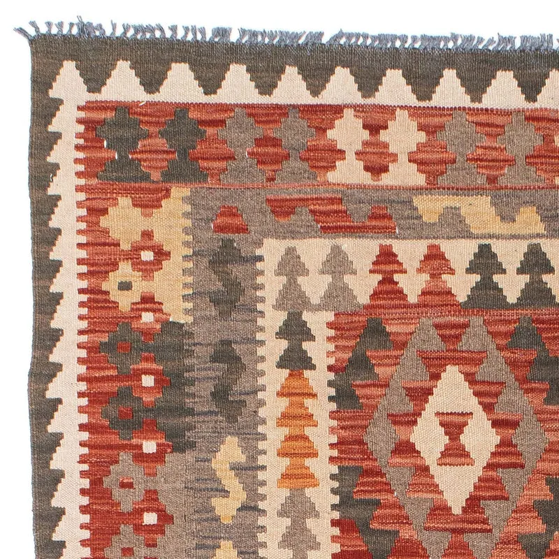Kelim Teppich - Oriental 147 x 194 cm - hellrot
