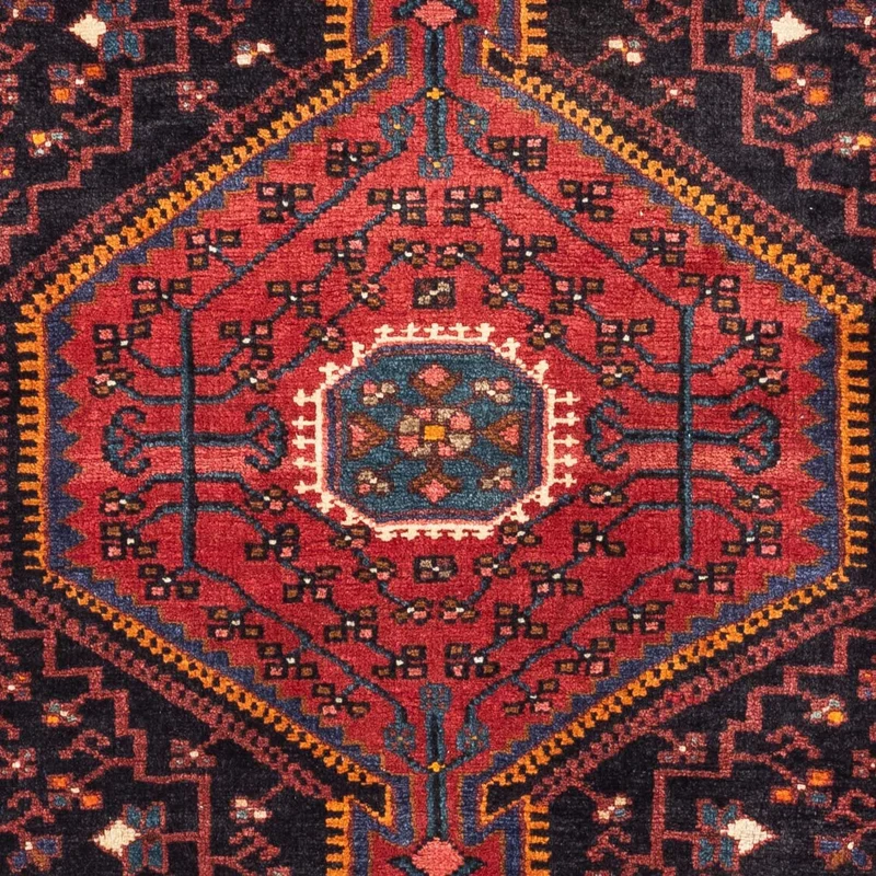 Perserteppich - Nomadic 90 x 127 cm - dunkelrot