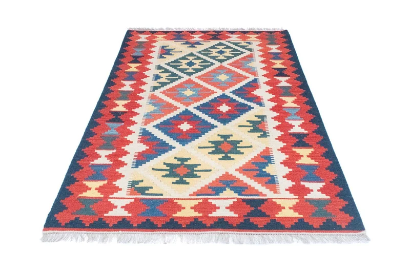 Kelim Teppich - Splash 120 x 190 cm - beige