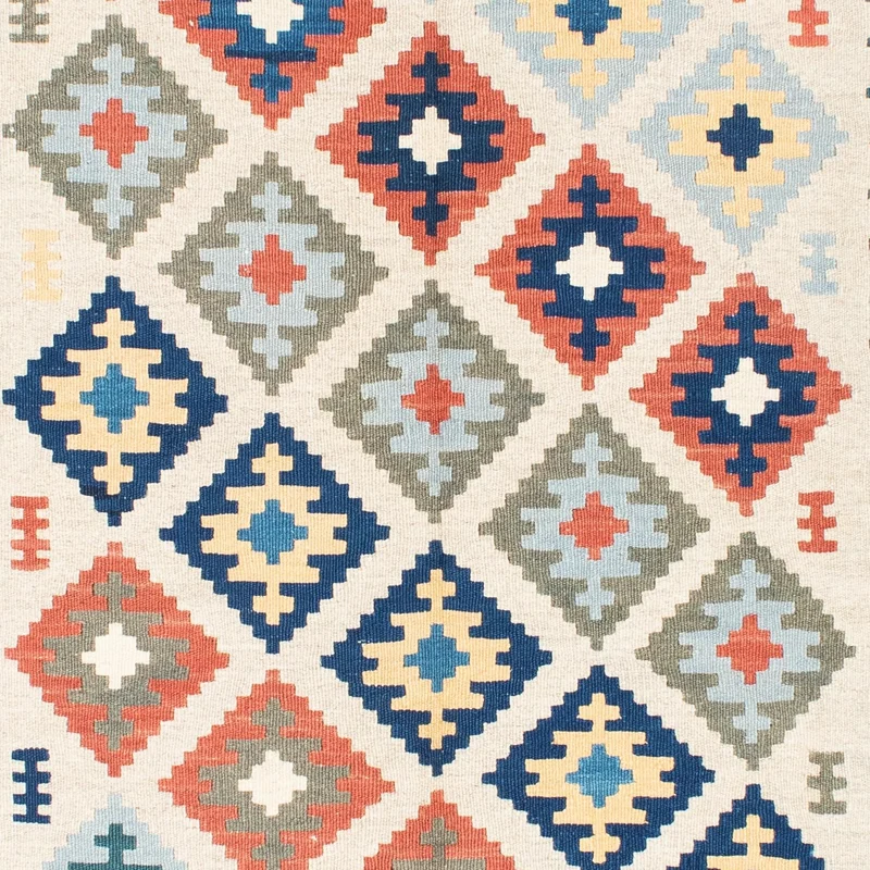 Kelim Teppich - Oriental 155 x 196 cm - beige