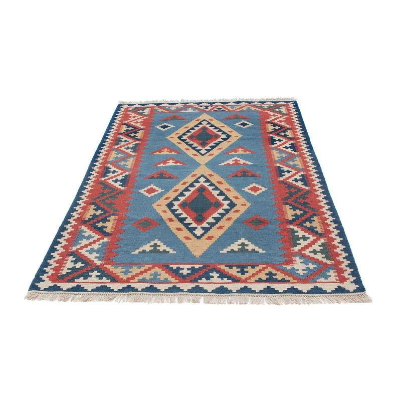 Kelim Teppich - Oriental 121 x 183 cm - blau