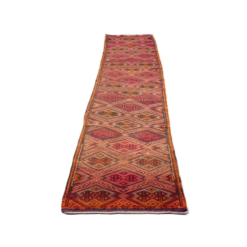 Kelim Teppich - Old 75 x 400 cm - mehrfarbig