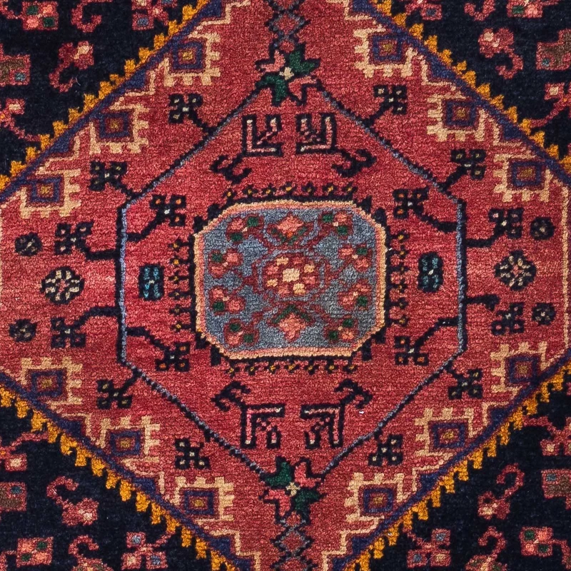 Perserteppich - Nomadic 86 x 128 cm - dunkelblau