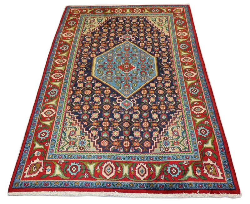 Perserteppich - Nomadic 137 x 203 cm - dunkelblau