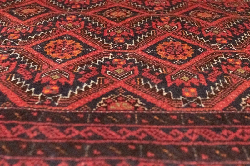 Belutsch Teppich 100 x 177 cm - rot