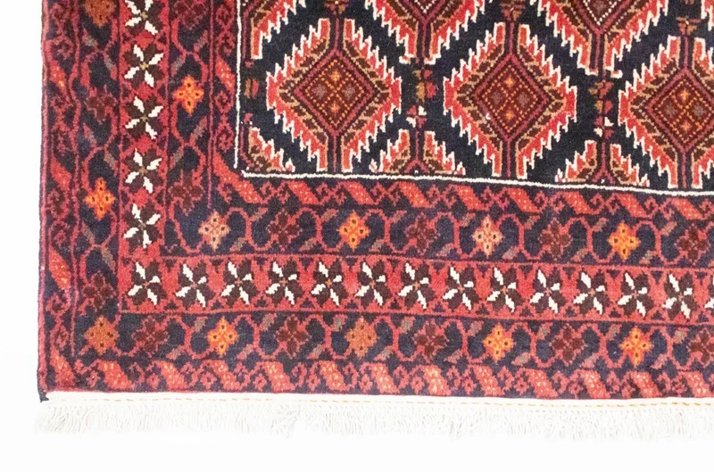 Belutsch Teppich 102 x 185 cm - rot