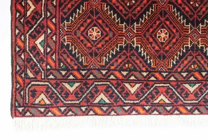 Belutsch Teppich 95 x 187 cm - rot