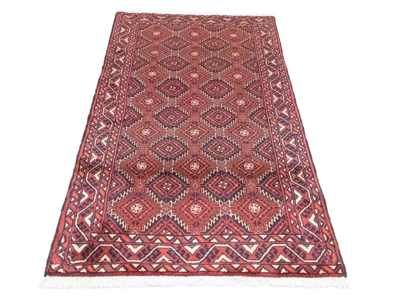Belutsch Teppich 95 x 187 cm - rot
