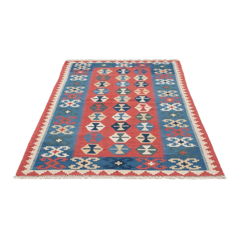 Kelim Teppich - Oriental 113 x 167 cm - blau