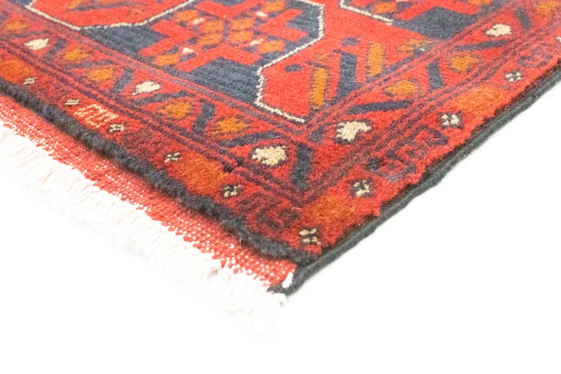 Afghan Teppich - Kunduz 100 x 154 cm - rot
