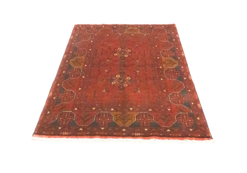 Afghan Teppich - Kunduz 100 x 154 cm - rot