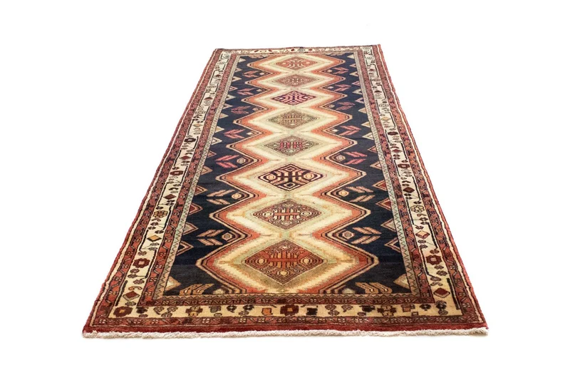 Perserteppich - Nomadic 125 x 312 cm - blau