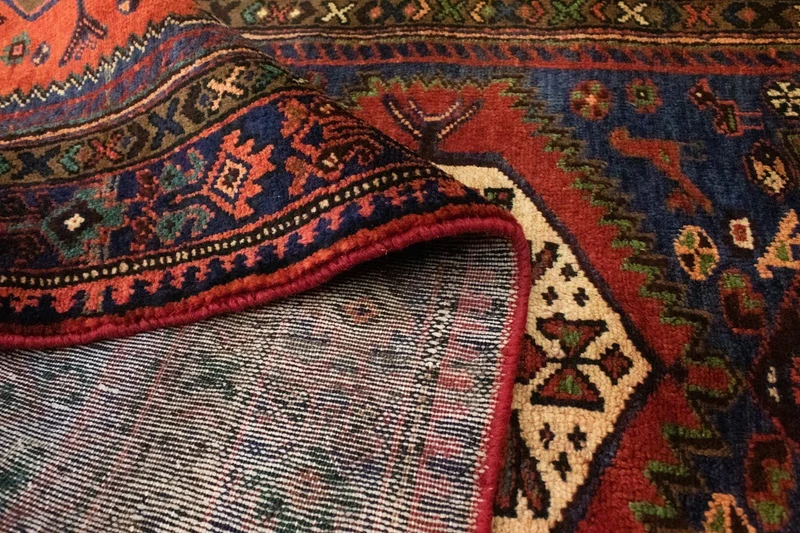 Perserteppich - Nomadic 102 x 297 cm - blau