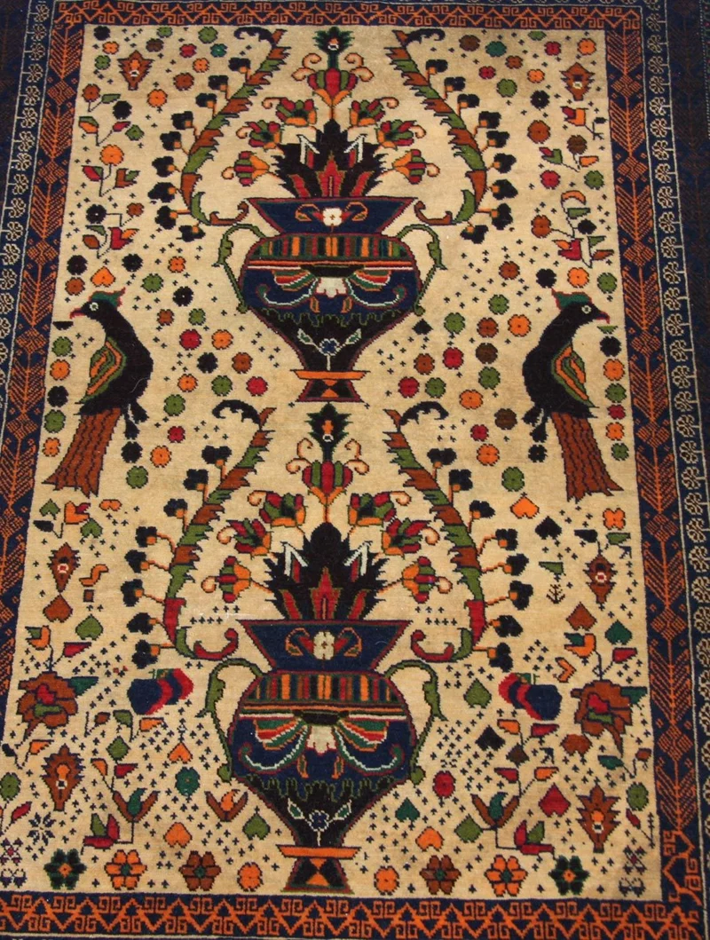 Belutsch Teppich 80 x 115 cm - beige