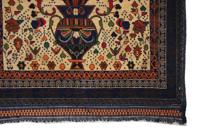 Belutsch Teppich 80 x 115 cm - beige