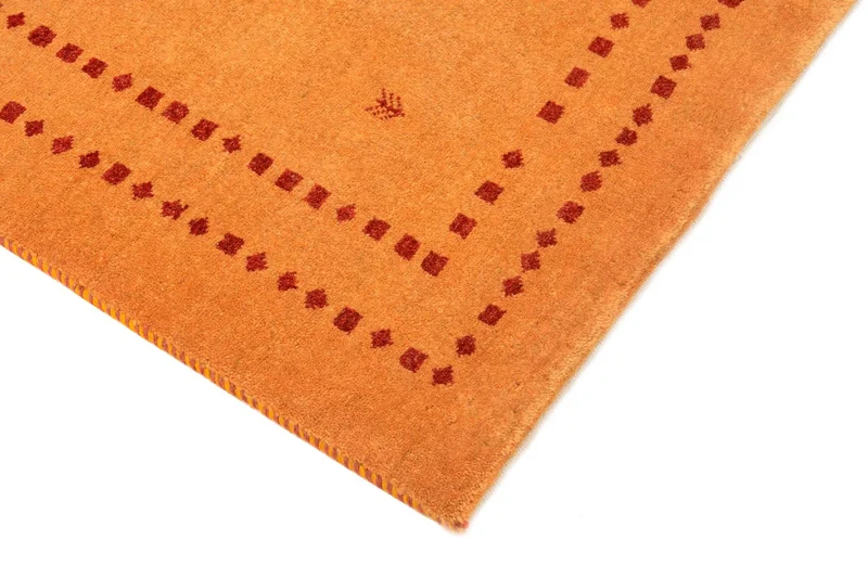 Gabbeh Teppich - Loribaft Perser 62 x 98 cm - orange