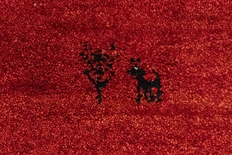 Gabbeh Teppich - Perser 102 x 146 cm - rot