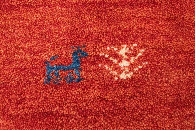Gabbeh Teppich - Perser 96 x 154 cm - rot