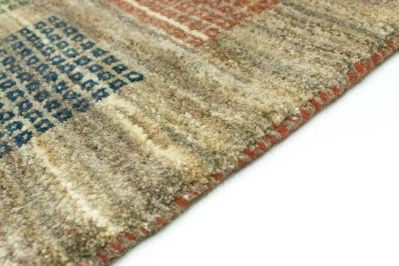 Gabbeh Teppich - Perser 102 x 137 cm - grau