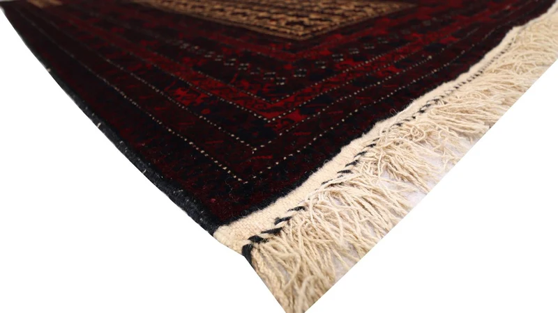 Afghan Teppich 95 x 150 cm - dunkelrot