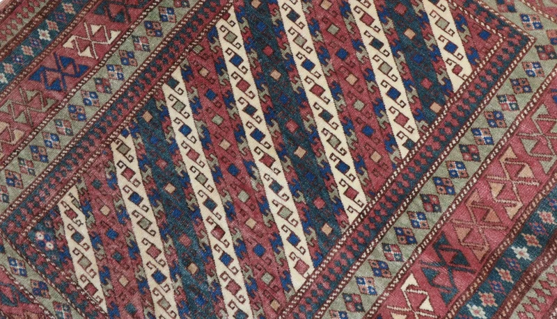 Afghan Teppich - Buchara 93 x 103 cm - dunkelblau