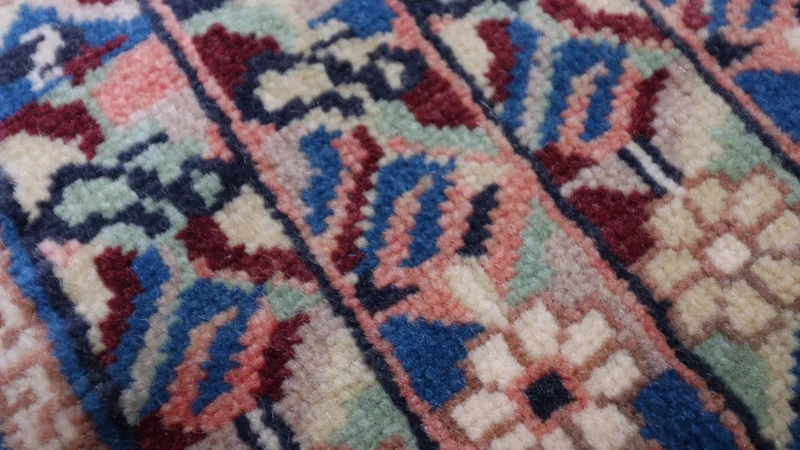 Afghan Teppich - Buchara 55 x 75 cm - blau