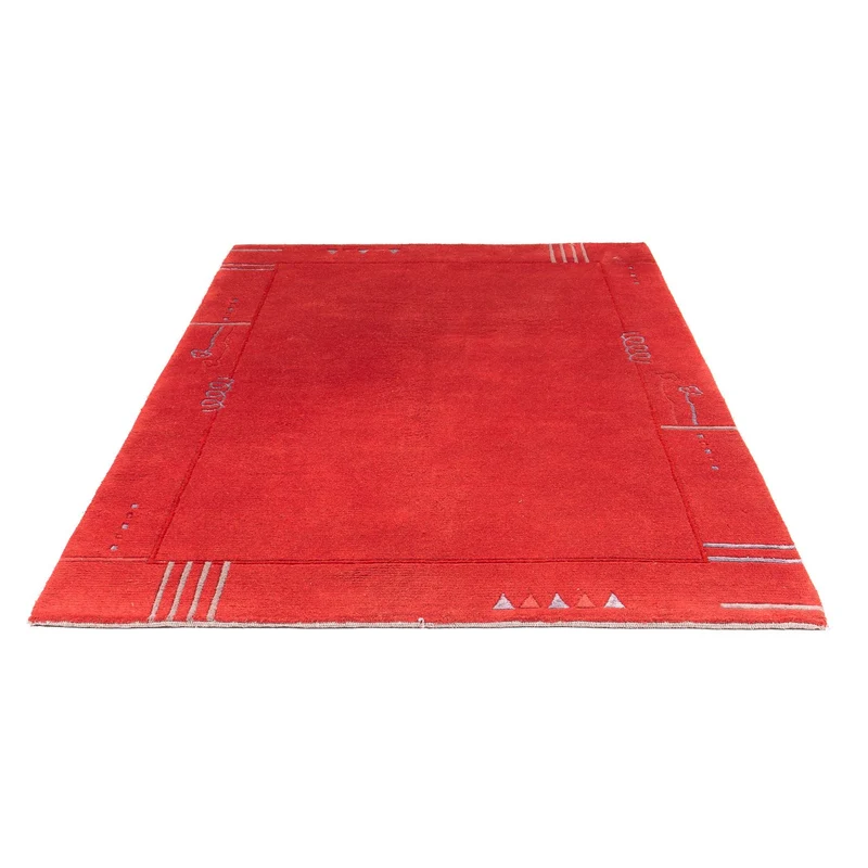 Nepal Teppich 162 x 228 cm - rot