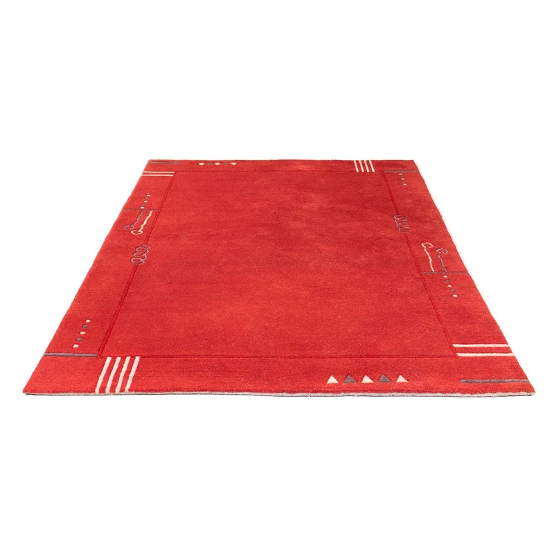 Nepal Teppich 162 x 228 cm - rot