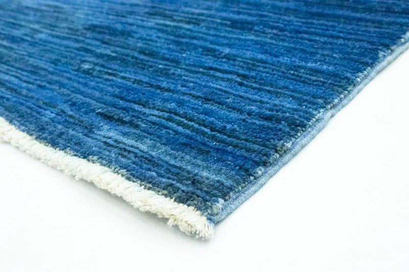 Ziegler Teppich - Modern 85 x 125 cm - blau