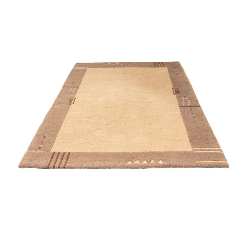 Nepal Teppich 160 x 230 cm - hellbraun