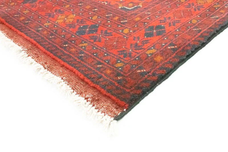 Afghan Teppich - Kunduz 103 x 142 cm - rot
