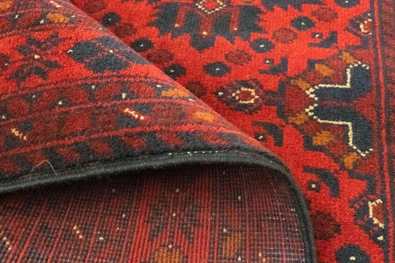 Afghan Teppich - Kunduz 103 x 142 cm - rot
