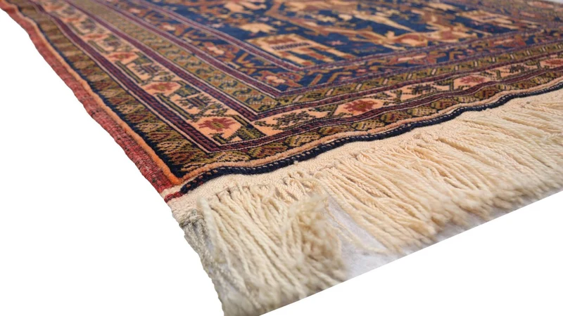 Afghan Teppich 95 x 136 cm - blau