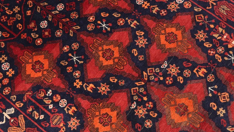 Afghan Teppich 100 x 172 cm - rot