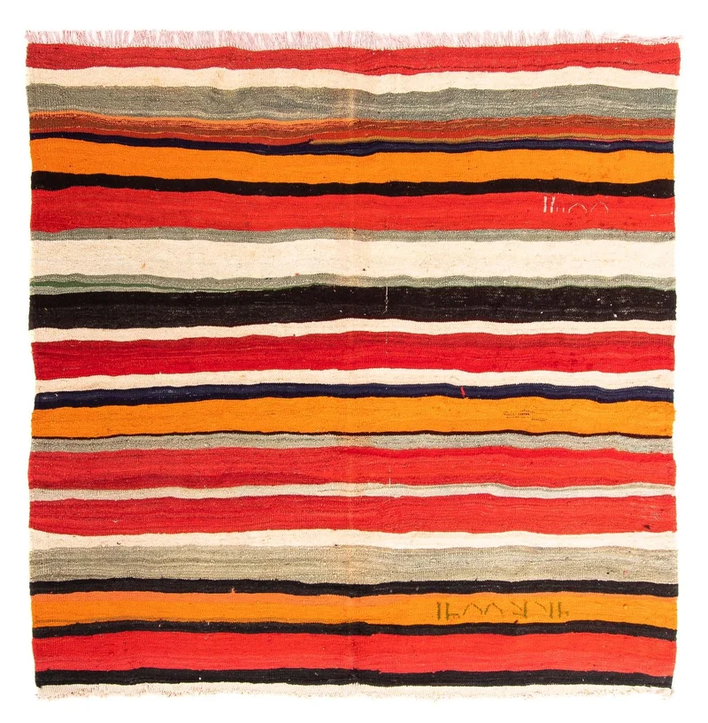 Kelim Teppich - Old 180 x 190 cm - mehrfarbig