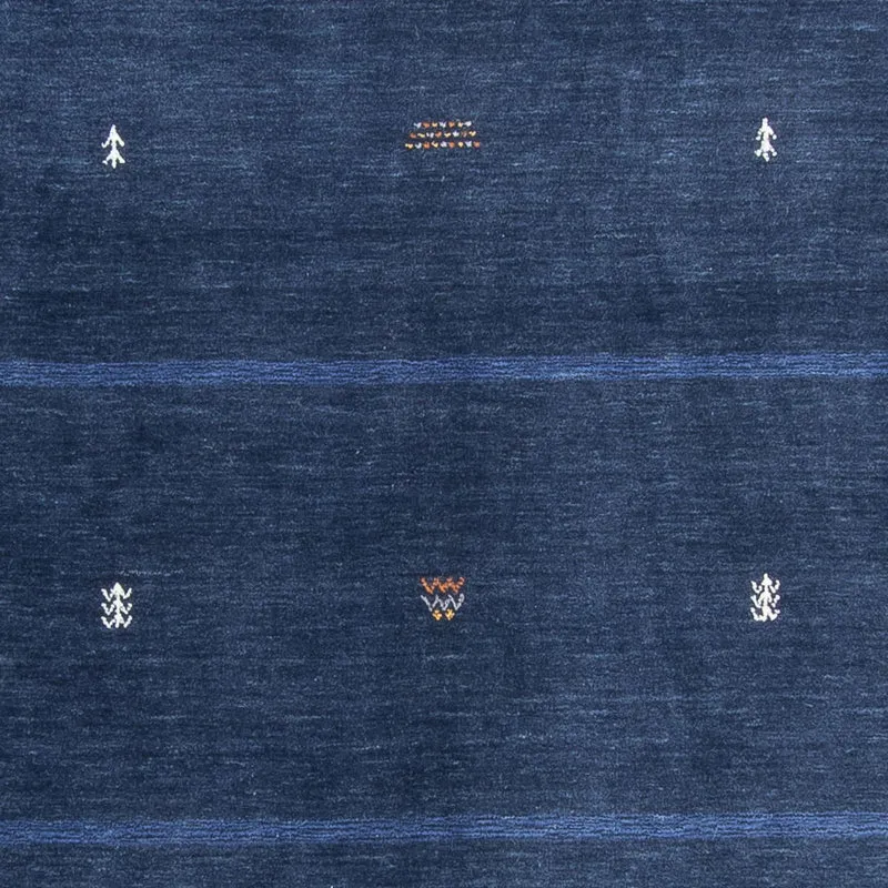 Gabbeh Teppich - Loribaft Softy - 174 x 240 cm - dunkelblau